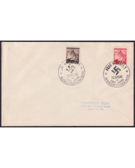 F-EX58397 BOHEMIA & MORAVIA CZECHOSLOVAKIA WWII 1941 GERMANY OCCUPATION CANCEL.