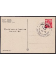 F-EX58870 BOHEMIA & MORAVIA CZECHOSLOVAKIA WWII 1942 GERMANY OCCUPATION CANCEL.