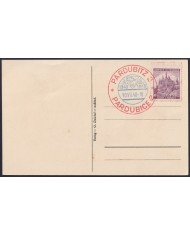 F-EX58871 BOHEMIA & MORAVIA CZECHOSLOVAKIA WWII 1940 GERMANY OCCUPATION BICOLOR