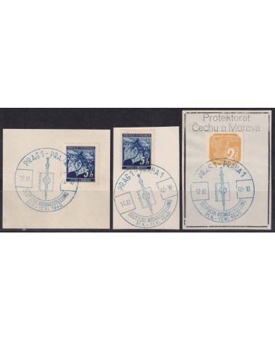 F-EX58874 BOHEMIA & MORAVIA CZECHOSLOVAKIA WWII 1940 GERMANY OCCUPATION CANCEL.