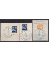 F-EX58874 BOHEMIA & MORAVIA CZECHOSLOVAKIA WWII 1940 GERMANY OCCUPATION CANCEL.