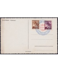 F-EX58876 BOHEMIA & MORAVIA CZECHOSLOVAKIA WWII 1941 GERMANY OCCUPATION BICOLOR