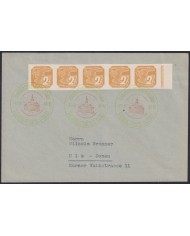F-EX58927 BOHEMIA & MORAVIA CZECHOSLOVAKIA WWII 1941 GERMANY OCCUPATION BICOLOR