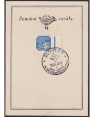 F-EX58928 BOHEMIA & MORAVIA CZECHOSLOVAKIA WWII 1942 GERMANY OCCUPATION CANCEL.