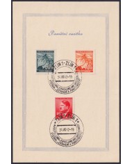 F-EX58929 BOHEMIA & MORAVIA CZECHOSLOVAKIA WWII 1942 GERMANY OCCUPATION CANCEL.