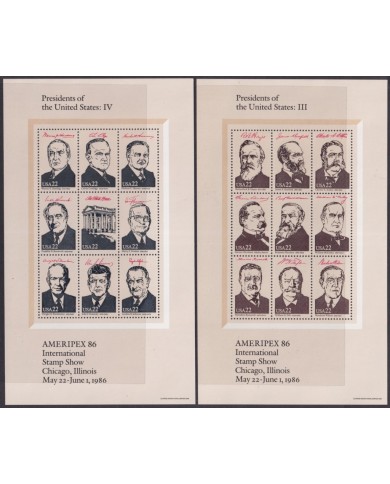 F-EX59836 USA US MNH 1976 PRESIDENT SHEET.