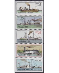 F-EX61086 USA US MNH 1989 STEAMBOAT SHIP.