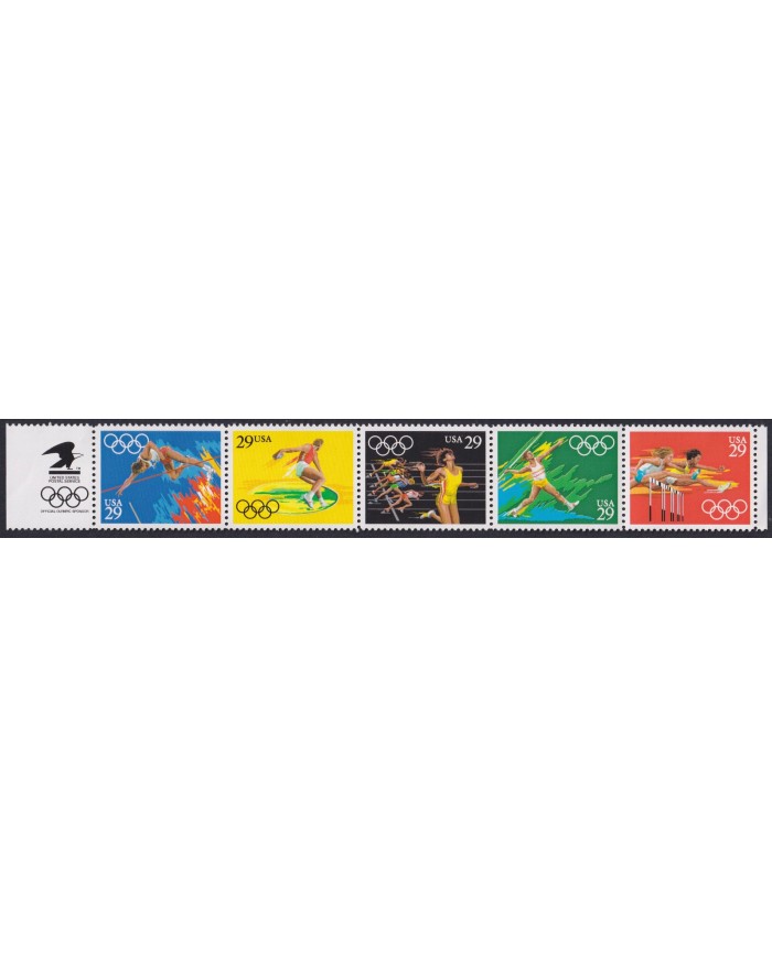 F-EX61096 USA US MNH 1991 SUMMER OLYMPIC GAMES ATHLETISM.