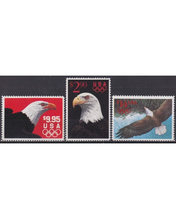 F-EX61099 USA US MNH 1991 BIRD EAGLE SUMMER OLYMPIC GAMES.