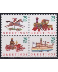 F-EX61302 USA US MNH 1992 CHRISTMAS NAVIDAD GREETINGS SET.