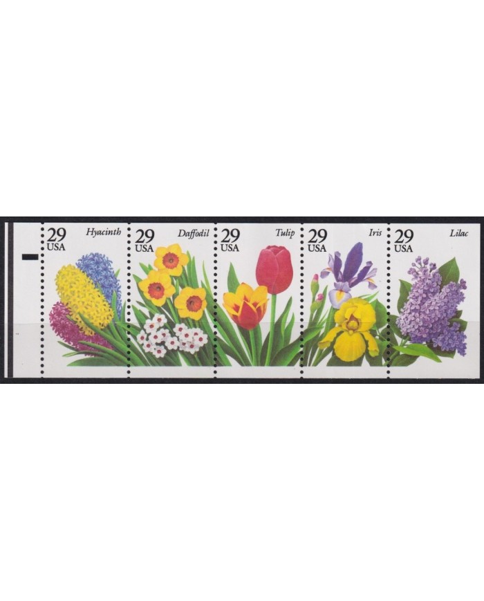 F-EX61310 USA US MNH 1993 FLOWER TULIP LILAC IRIS DAFFODIL.