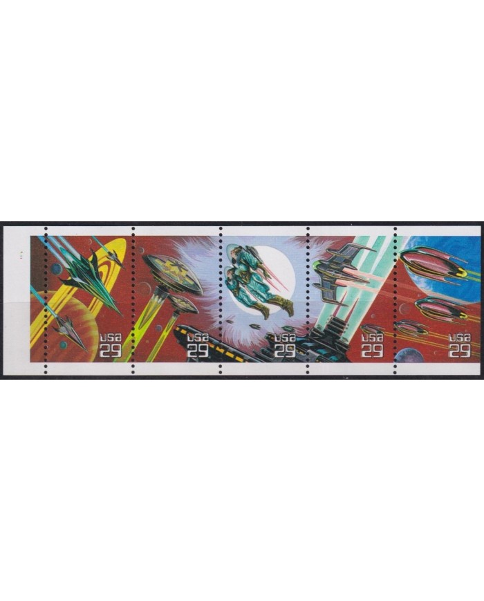F-EX61311 USA US MNH 1993 SPACE FANTASY FUTURISTIC PLANET SATELLITE.