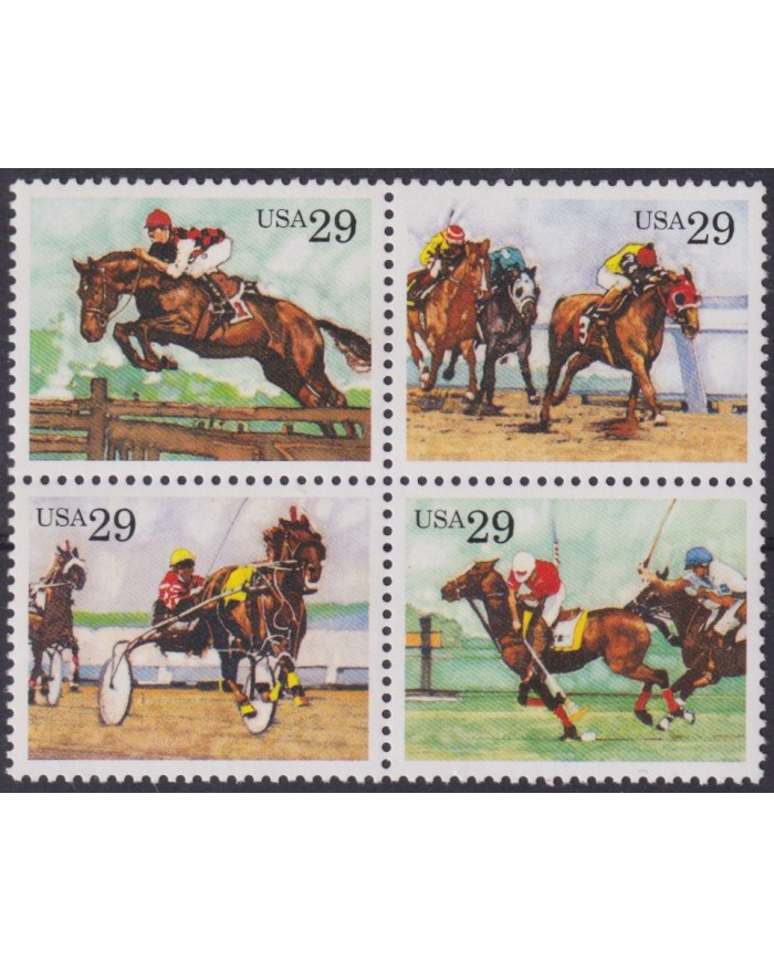 F-EX61314 USA US MNH 1993 EQUESTRIAN EQUINUS HORSE.