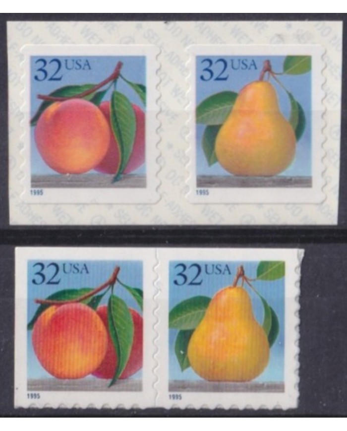 F-EX61318 USA US MNH 1995 FRUIT FRUTAS.