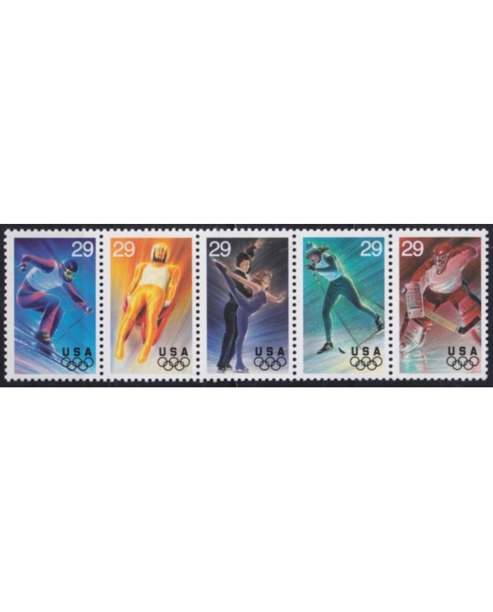 F-EX61321 USA US MNH 1993 WINTER OLYMPIC GAMES SKI TRIP.