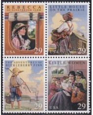 F-EX61326 USA US MNH 1993 YOUNG LITERATURE REBECCA HUCLEBERRY FINN.