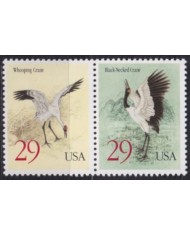 F-EX61330 USA US MNH 1994 BIRD WOOPING CRANE BLACK NECKED AVES.