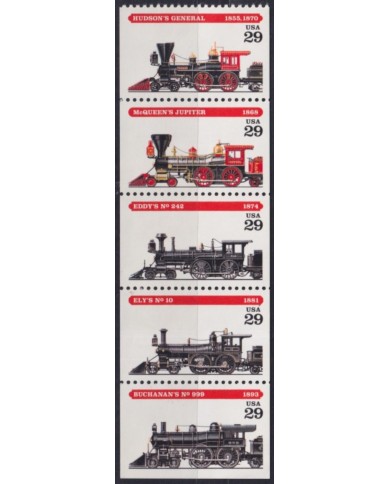 F-EX61334 USA US MNH 1994 RAILROAD RAILWAYS TRAIN LOCOMOTIVE FERROCARRIL TRIP.