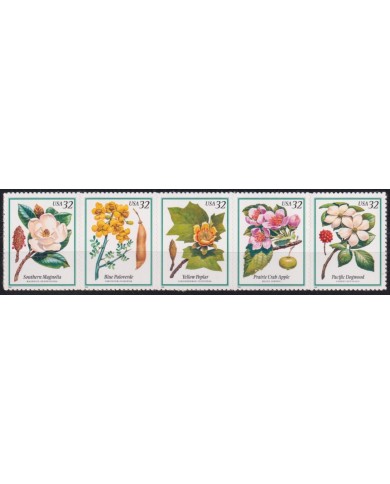 F-EX61358 USA US MNH 1998 FLOWER FLORES MAGNALIA PALOVERDE POPLAR APPLE.