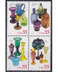 F-EX61373 USA US MNH 1999 AMERICAN GLASS.