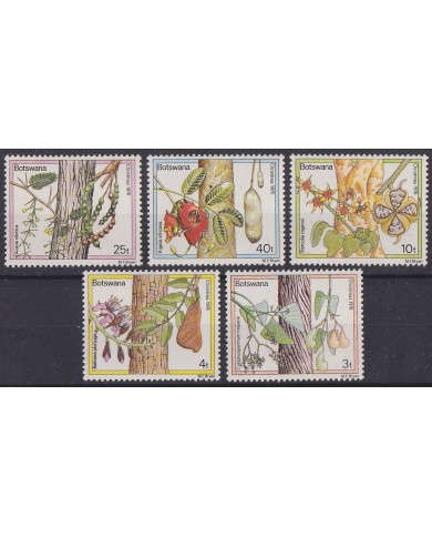 F-EX61442 BOTSWANA MNH 1976 CHRISTMAS NAVIDAD WILD FLOWERS & TREE BALSAM.