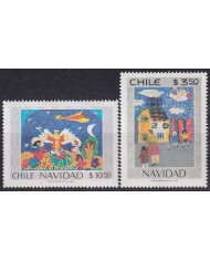 F-EX61449 CHILE MNH 1980 CHRISTMAS NAVIDAD CHILDREN DRAWING.