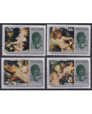 F-EX61458 COOK IS MNH 1982 CHRISTMAS NAVIDAD ART PAINTING DIANA & CUPID.