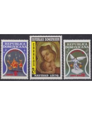 F-EX61460 DOMINICANA REP MNH 1976 CHRISTMAS NAVIDAD NATIVITY & ANGEL.