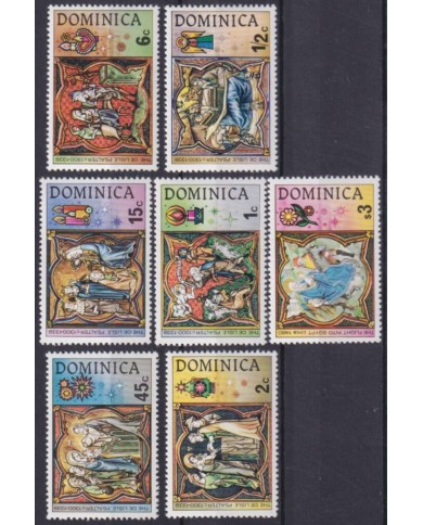 F-EX61462 DOMINICA MNH CHRISTMAS NAVIDAD LISLE PSALTER ART PAINTING.