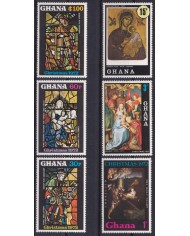 F-EX61445 GHANA MNH 1972 CHRISTMAS NAVIDAD ART PAINTING.