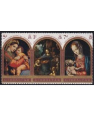 F-EX61472 GIBRALTAR MNH 1969 CHRISTMAS NAVIDAD ART PAINTING RAPHAEL LEONARDO LUIS MORALES.