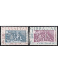 F-EX61474 GIBRALTAR MNH 1973 CHRISTMAS NAVIDAD ART PAINTING DANCKERTS.