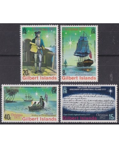 F-EX61477 GILBERT & ELLICE MNH 1977 CHRISTMAS NAVIDAD DISCOVERY OF IS SHIP.