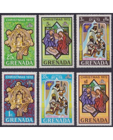 F-EX61478 GRENADA MNH 1972 CHRISTMAS NAVIDAD NATIVITY DRAWING.