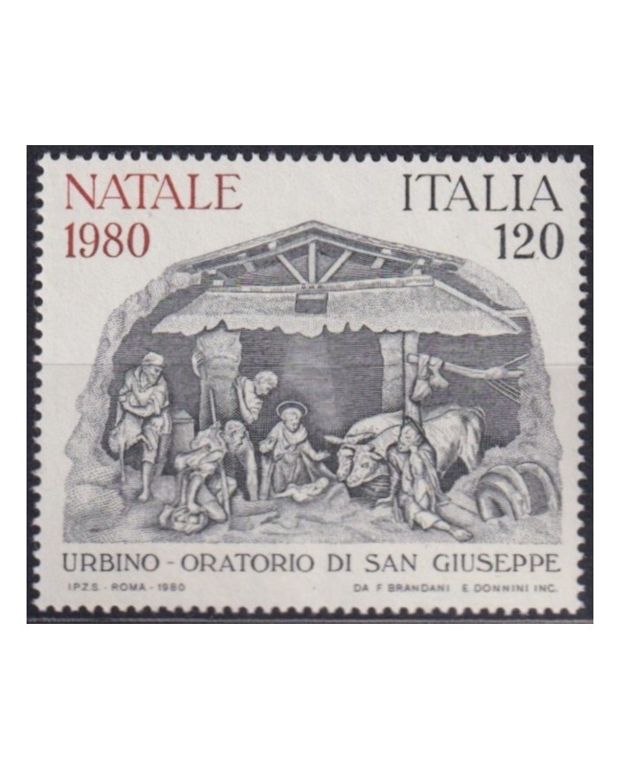 F-EX61489 ITALY MNH 1980 CHRISTMAS NAVIDAD ART PAINTING URBINO ORATORIO ST GIUSEPPE.