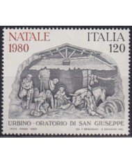 F-EX61489 ITALY MNH 1980 CHRISTMAS NAVIDAD ART PAINTING URBINO ORATORIO ST GIUSEPPE.