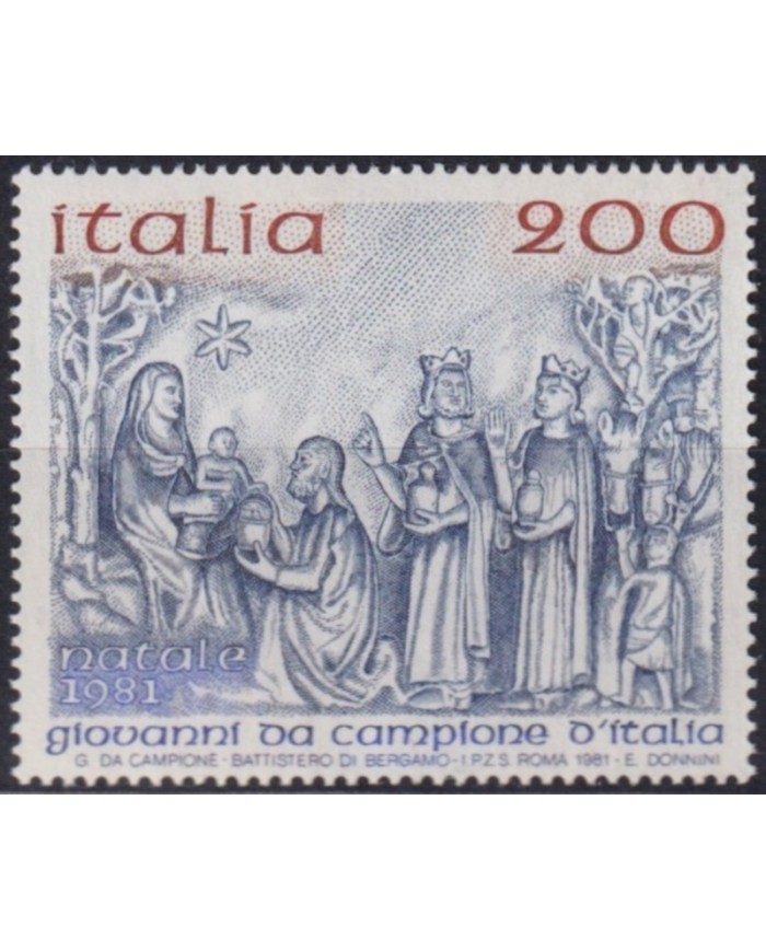 F-EX61490 ITALY MNH 1981 CHRISTMAS NAVIDAD ART PAINTING GIOVANNI DA CAMPIONE BERGAMO.