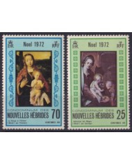 F-EX61510 NEW HEBRIDES (UK) MNH 1972 CHRISTMAS NAVIDAD ART PAINTING SPRANGER PROVOOST.