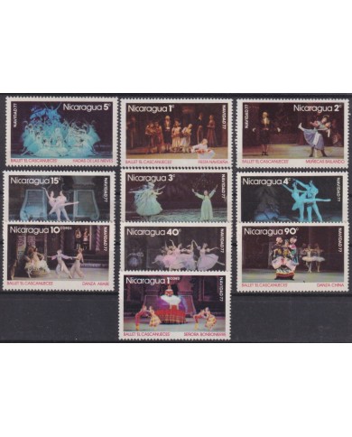 F-EX61512 NICARAGUA MNH 1977 CHRISTMAS NAVIDAD BALLET DANCE.