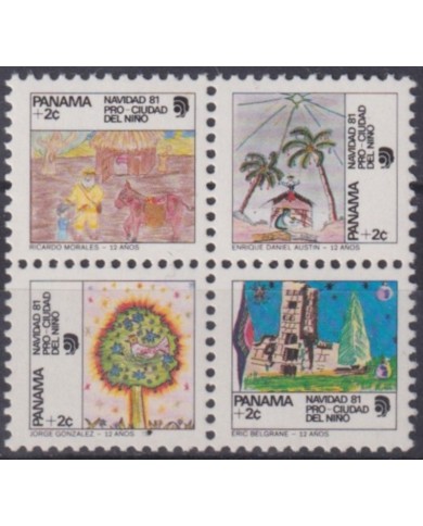 F-EX61517 PANAMA MNH 1981 CHRISTMAS NAVIDAD PRO-CIUDAD NIÑO.