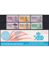 F-EX59860 ESPAÑA SPAIN MNH 1986 BOOKLED DISCOVERY CHILAM BALAM PEDRO AILLY.