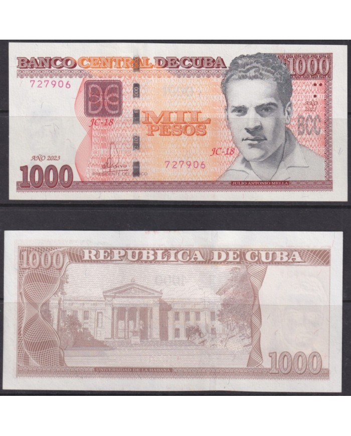 2023-BK-16 CUBA UNC 2023 1000$ JULIO ANTONIO MELLA.
