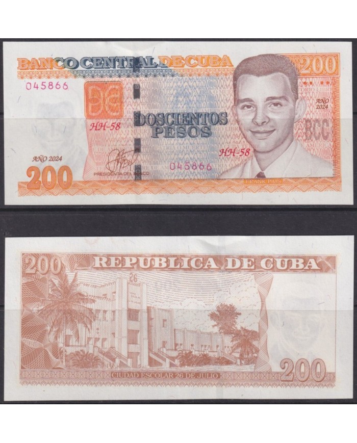 2024-BK-2 CUBA UNC 2024 200$ FRAK PAIS.