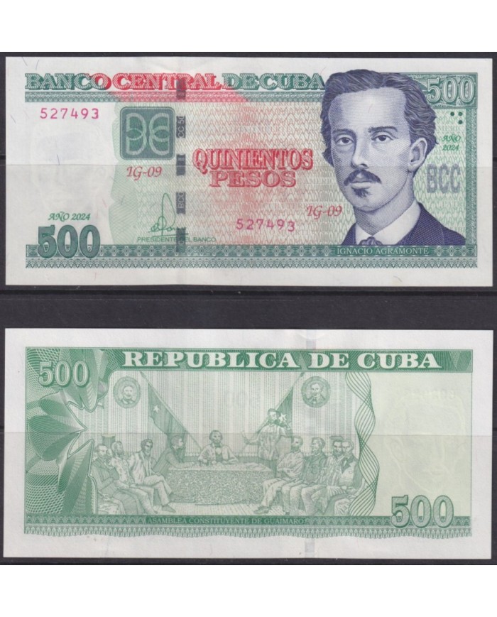2024-BK-4 CUBA UNC 2024 500$ IGNACIO AGRAMONTE LOYNAZ.