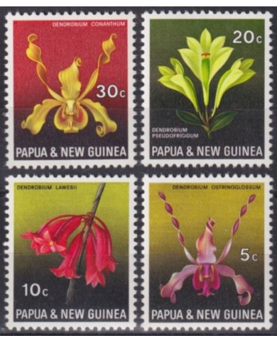 F-EX61574 PAPUA NEW GUINEA MNH 1969 FLOWER FLORES ORCHID ORQUIDEAS.
