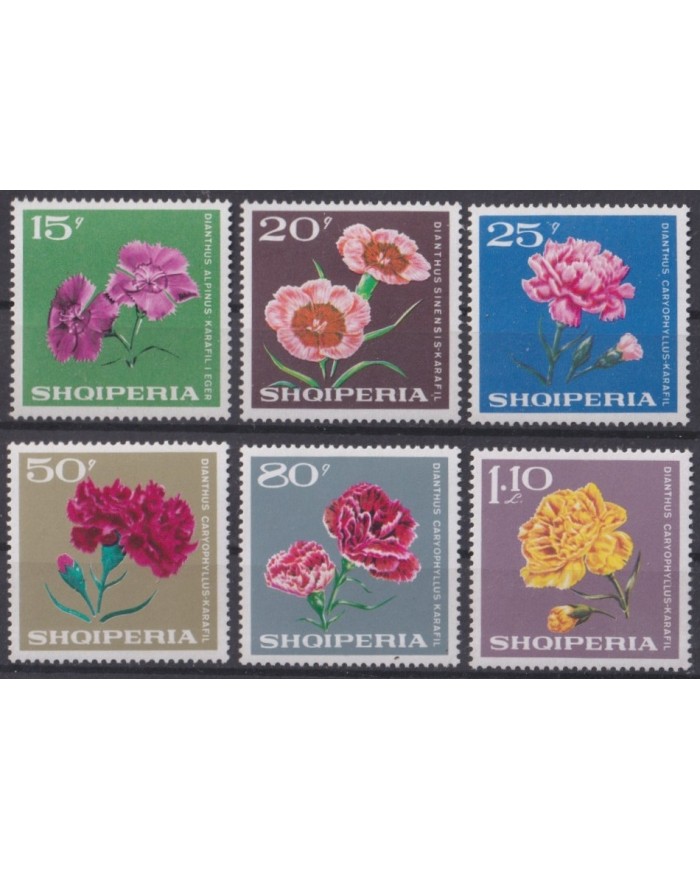F-EX61746 ALBANIA SHIQIPERIA MNH 1968 FLOWER FLORES.