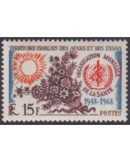 F-EX61722 AFARS ET DES ISSAS MNH 1968 OMS HEALTH WORLD FLOWER FLORES.