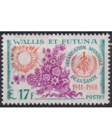 F-EX61730 WALLIS ET FUTUNA MNH 1968 OMS HEALTH WORLD FLOWER FLORES.