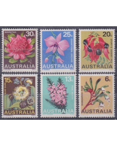 F-EX61749 AUSTRALIA MNH 1968 FLOWER FLORES.
