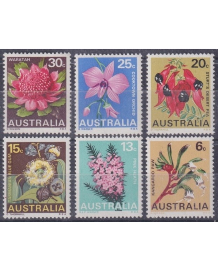F-EX61749 AUSTRALIA MNH 1968 FLOWER FLORES.